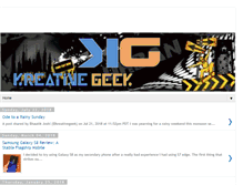 Tablet Screenshot of kreativegeek.com